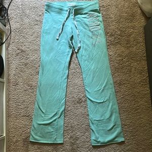 Y2K Aéropostale teal sweatpants, size medium